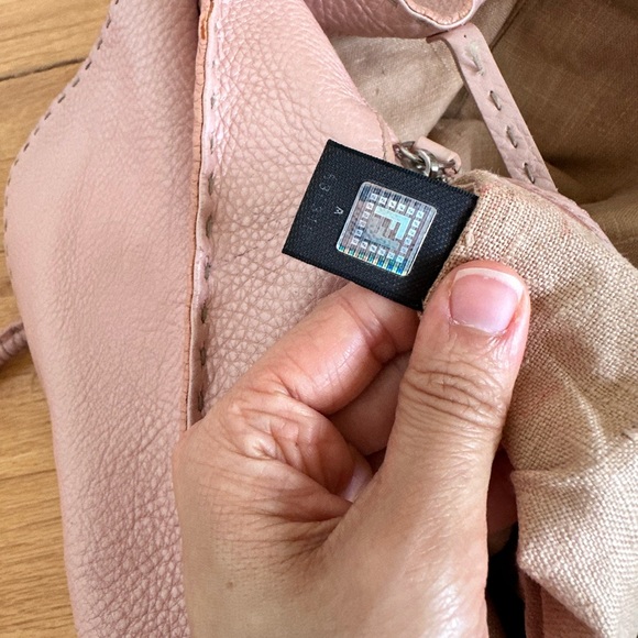 Fendi Purse Selleria Linda Bag w/ Sterling Silver Hardware & Bag Charm AUTH - Picture 12 of 13